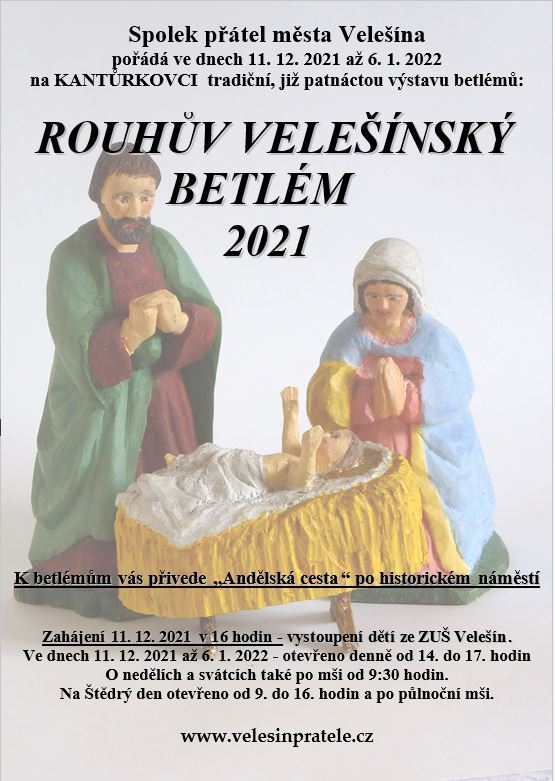 VELEŠÍN - Vánoční výstava "ROUHŮV VELEŠÍNSKÝ BETLÉM"